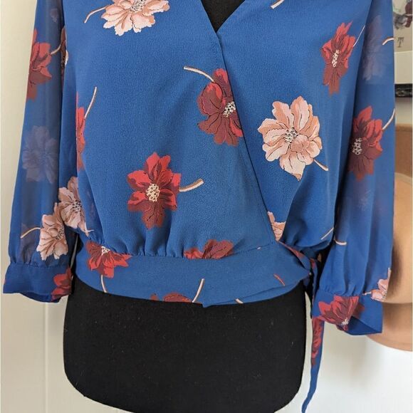 Madewell Preppy Coastal Garden Floral Academia Romantic Top XS - Picture 5 of 12
